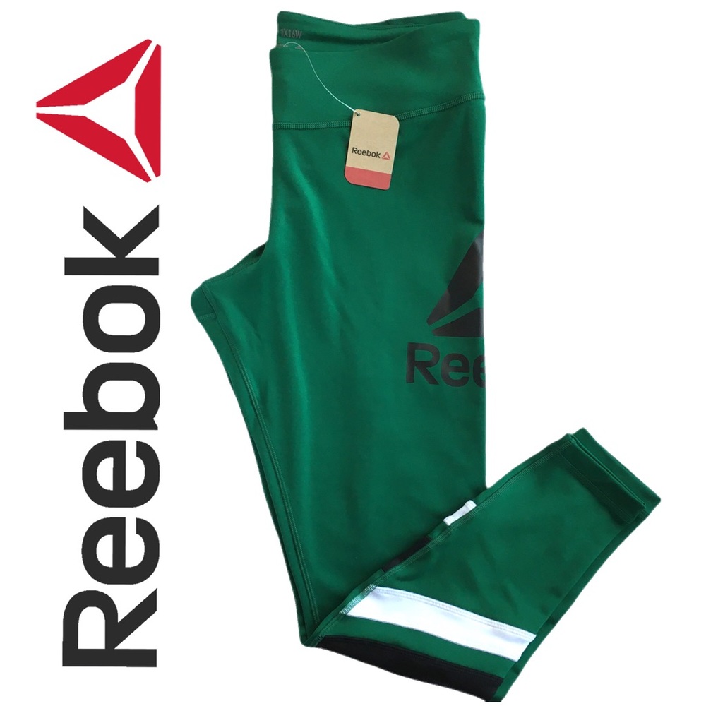 Reebok Clover Green Workout Leggings Size 1X16W